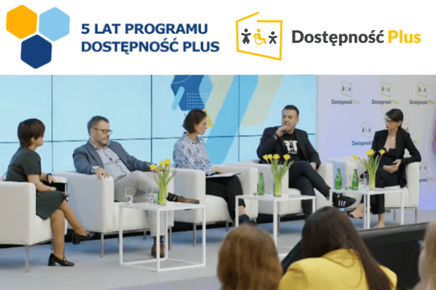 Kadr z konferencji 5 lat programu Dostępność Plus.
